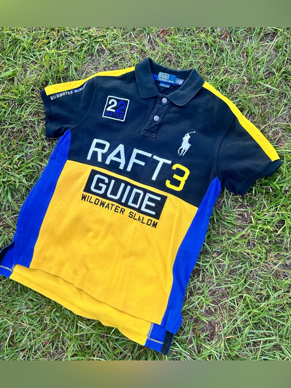 Polo Raft Guide Rugby Shirt Whitewater Slalom Rafting - Picture 2 of 4